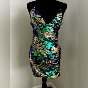 Fashion Nova sequin holiday dress
